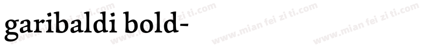 garibaldi bold字体转换